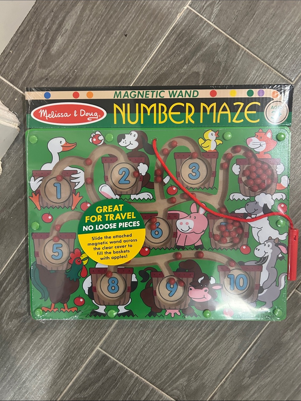Number Maze Magnetic Toy